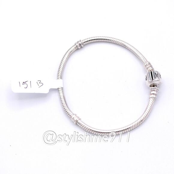 Authentic PANDORA Moments Barrel Clasp Charm Bracelet - 590702HV - Picture 10 of 12